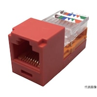 パンドウイットコーポ カテゴリ5Eモジュラージャック 赤 CJ588RDY CJ588RDY 1個