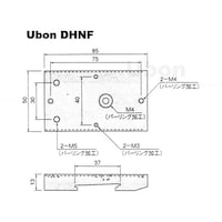 ユーボン ノイズフィルタ取付金具 DINレール用 DHNF DHNF 1個