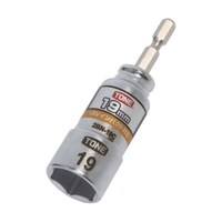 TONE 電動ドリル用コンパクトソケット 対辺寸法19mm 2BN19C 2BN19C 1個