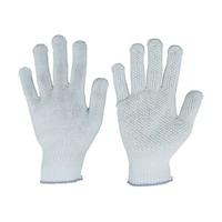 福徳産業 すべり止め手袋 日本さゆり ホワイト 女性用 5双組 5435P 5435P 1組