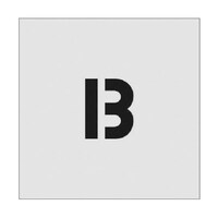 アイマーク ステンシル B 文字サイズ50×40mm ASTB5040 ASTB5040 1枚