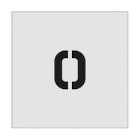 アイマーク ステンシル O 文字サイズ50×40mm ASTO5040 ASTO5040 1枚