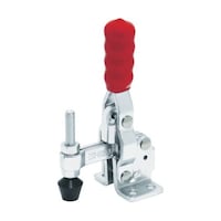 育良精機 下方押え型トグルクランプ スチール 垂直ハンドル(31302) クランプアーム移動角度100° フランジベース 締付力0.91kN ISKHV2500 ISKHV2500 1個