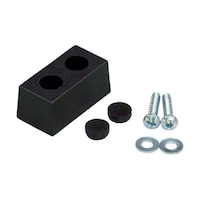 ヒカリ 戸当りクッション 角型 黒 KFYT3511 KFYT3511 1個