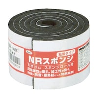 ヒカリ スポンジロール巻 50mmX1M 5t 黒 KSNR10056T KSNR10056T 1巻