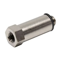 ピスコ チューブフィッティング 延長継手ブッシュ おねじM5×0.8 めねじM5×0.8 ロングサイズ PFM5M5L PFM5M5L 1個