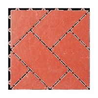 ワタナベ工業 システムタイル 赤レンガ SR312 SR312 1枚