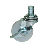 シンコー オプションキャスター φ75 ナイロン車ストッパー付(スチール金具) CN75 CN75 1個