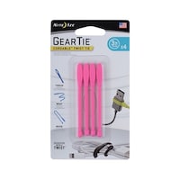 シームーン ギアータイ コード&ツイスト 3インチ 4P ネオンピンク NI03744 NI03744 1パック