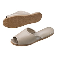 TKG 抗菌前あきスリッパ L ベージュ SSK5223 SSK5223 1足