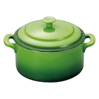 Mstyle ソレイユ ラウンドキャセロール S SO0810 グリーン 62667817 1個