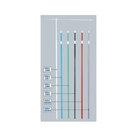 P・O・Pプロダクツ 3mスタンダードポール 緑 直径22mm 横棒850mm 396 396 1本