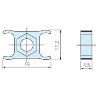 タカチ電機工業 MZ型サイドフレーム用固定ナット