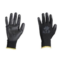 アンセル ウレタン背抜手袋 エッジ 48126 ブラック Mサイズ 481268 481268 1双