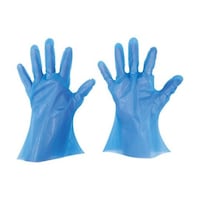 東京パック 使い捨て手袋 ニューマイジャストエコノミー化粧箱 M ブルー 1箱(200枚入) BNEKM BNEKM 1箱