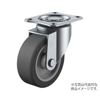 ユーエイキャスター SG型キャスター 自在車プレート式 径100mm エラストマー車輪 SG100EL SG100EL 1個