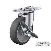 ユーエイキャスター ES型キャスター 自在車プレート式(ストッパー付)