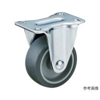 ユーエイキャスター GR型キャスター 固定車プレート式 径75mm エラストマー車輪 GR75EL GR75EL 1個