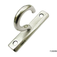 水本 吊金具(ビス止めタイプ) ステンレス プレートフック縦型 線径4mm B2589 B2589 1個