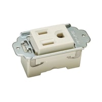 明工社 機器用ML接地コンセント ML1244T14W ML1244T14W 1個