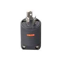 明工社 接地2P15A 引掛プラグ MH7171B MH7171B 1個