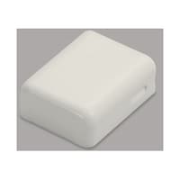 マサル工業 メタルモール付属品 角型エンド A型 ミルキーホワイト A1203 A1203 1個