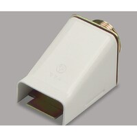 マサル工業 メタルモール付属品 ストレートボックスコネクター B型 ミルキーホワイト B2133 B2133 1個