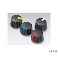サトーパーツ つまみ Φ26 黒 指示線:白 シャフト径Φ6用 K210W K210W 1個