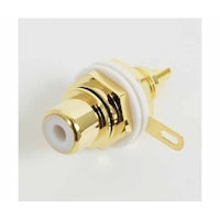 Linkman RCAジャック 黒 パネル用・金メッキ・絶縁型 RJ2000BT/B RJ2000BT/B 1個