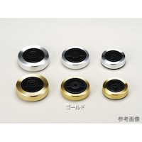 タカチ電機工業 TC型アルミカバー付きビス止めゴム足(4個入) ゴールド TC2G TC2G 1袋