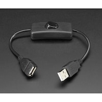 Adafruit スイッチ付き電源用USBケーブル 1620 1620 1個