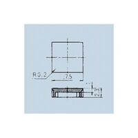 日本電産コパル電子 照光式押しボタンスイッチ ボタン角7.5 グレー 140000480713 140000480713 1個