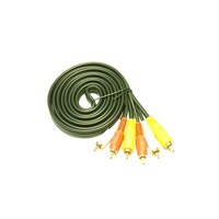 Linkman ステレオAVケーブル 3RCA/3RCA 1.8m Q722/1.8M Q722/1.8M 1本