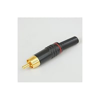 Linkman RCAプラグ 赤 7Φ線 金メッキ・ケーブルガード付キ RP1310BPGTEFARD7.0 RP1310BPGTEFARD7.0 1個