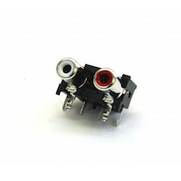 Linkman RCAジャック 赤白2連 基板取付型 HLR3223VXA001H HLR3223VXA001H 1個