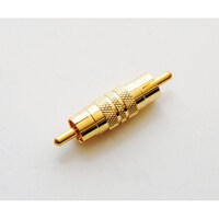 Linkman RCA中継コネクター オスーオス ストレート型 RA106GGPOM RA106GGPOM 1個