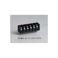 サトーパーツ 貫通型端子台 プリント基板用 250V10A 角座金付ネジ 2極 ML41S1BYF2P ML41S1BYF2P 1個