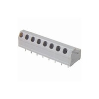 サトーパーツ 貫通型スクリューレス端子台 電線挿入孔角度:30℃ 300V7A(国内) 8極 ML9508P ML9508P 1個