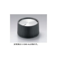 サトーパーツ つまみ Φ26 黒 シルバー 指示線:黒 シャフト径Φ6用 K5380AM K5380AM 1個