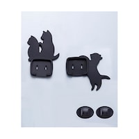 旭電機化成 ねこのコンセントカバー2個組B AKN18B AKN18B 1個