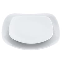 江部松商事 磁器 中華・洋食兼用食器 白撫角皿