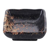 江部松商事 和食器コレクション 黒備前 正角千代口 8181200 8181200 1個