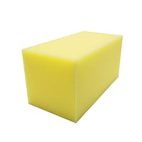 相模カラーフォーム ウレタンスポンジ 黄 100×100×200mm 63793570 1個