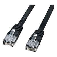 サンワサプライ カテゴリ6フラットケーブル 2m ブラック KBFL602BKN KBFL602BKN 1本