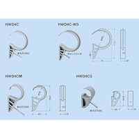 ネグロス電工 木材用ケーブル支持具 1セット(10個入) HWD4CM HWD4CM 1セット
