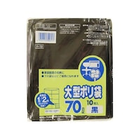日本サニパック 大型ポリ袋 黒 70L 10枚 H72 H72 1個