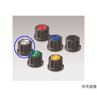 サトーパーツ つまみ φ22(サイズ:M、黒/シルバー) K8000MAG K8000MAG 1個