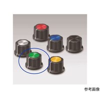サトーパーツ つまみ φ22(サイズ:M、黒/緑) K8000MG K8000MG 1個