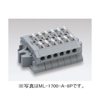 サトーパーツ スクリューレス端子台 中継型(1極2線式) 5極 ML1700A5P ML1700A5P 1個
