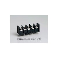 サトーパーツ 貫通型端子台 プリント基板用 250V10A 角座金付ネジ 6極 ML250S1BYF6P ML250S1BYF6P 1個